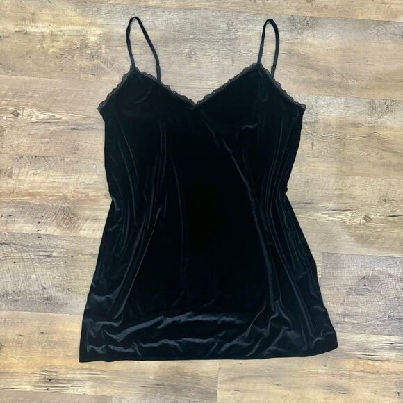 Victorias Secret Black Velvet Slip Dress - Picture 3 of 7